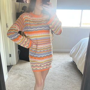 ASOS Multicolor Knit Swim Coverup